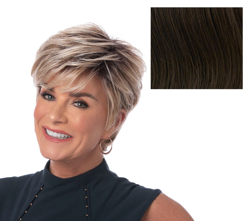 Toni Brattin Prestigious Short Cut Wig with Styleable Fiber — View 7
