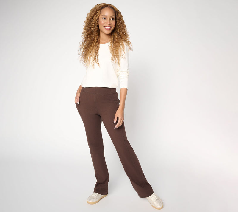 Denim & Co. Active Duo Stretch Tall Lightly Boot Pant w/ Pockets — View 7