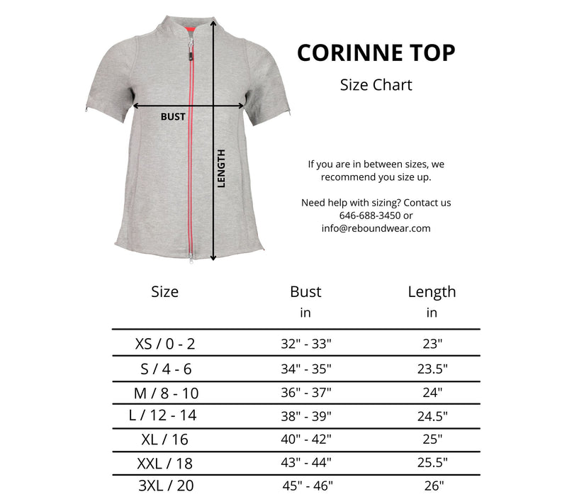 Reboundwear Corinne Adaptive Pique Top withHidden Zippers — View 5