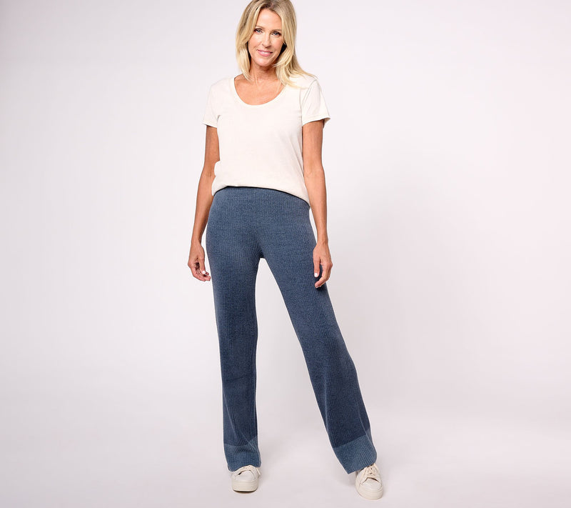 Barefoot Dreams Regular CozyChic Ultra Lite Heather Stripe Rib Pant — View 13
