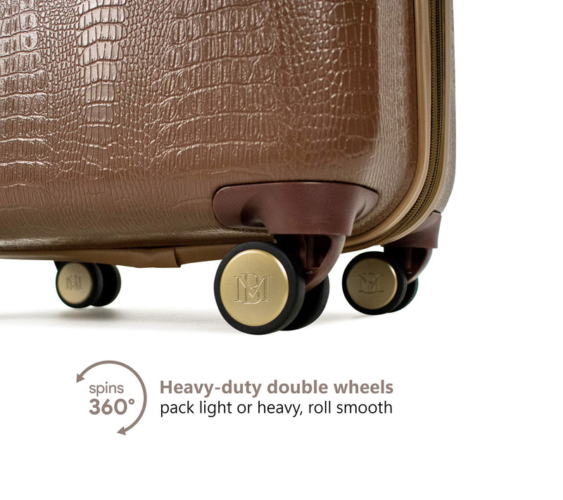 Badgley Mishka Snakeskin 3 Piece Expandable Luggage Set — View 12