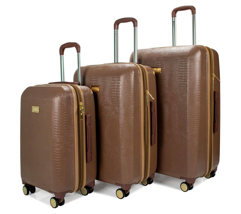 Badgley Mishka Snakeskin 3 Piece Expandable Luggage Set — View 5