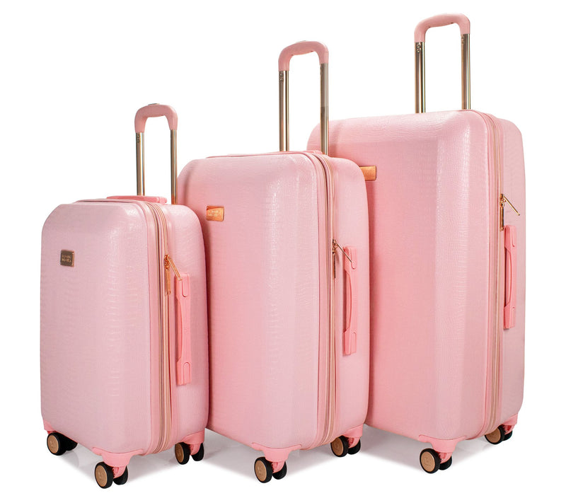 Badgley Mishka Snakeskin 3 Piece Expandable Luggage Set — View 7