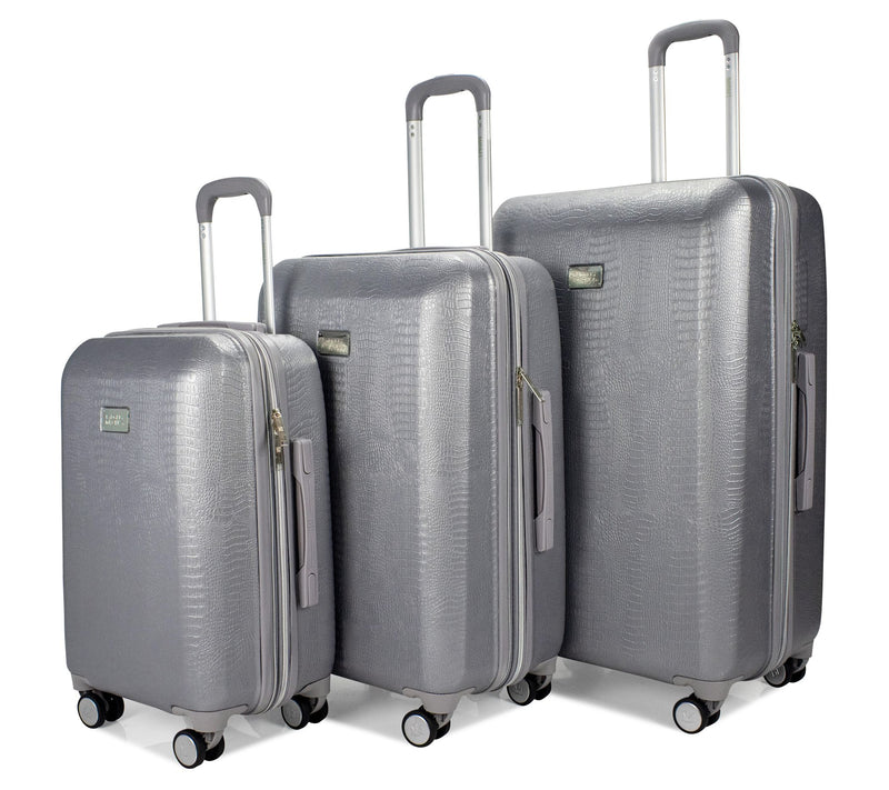 Badgley Mishka Snakeskin 3 Piece Expandable Luggage Set — View 9