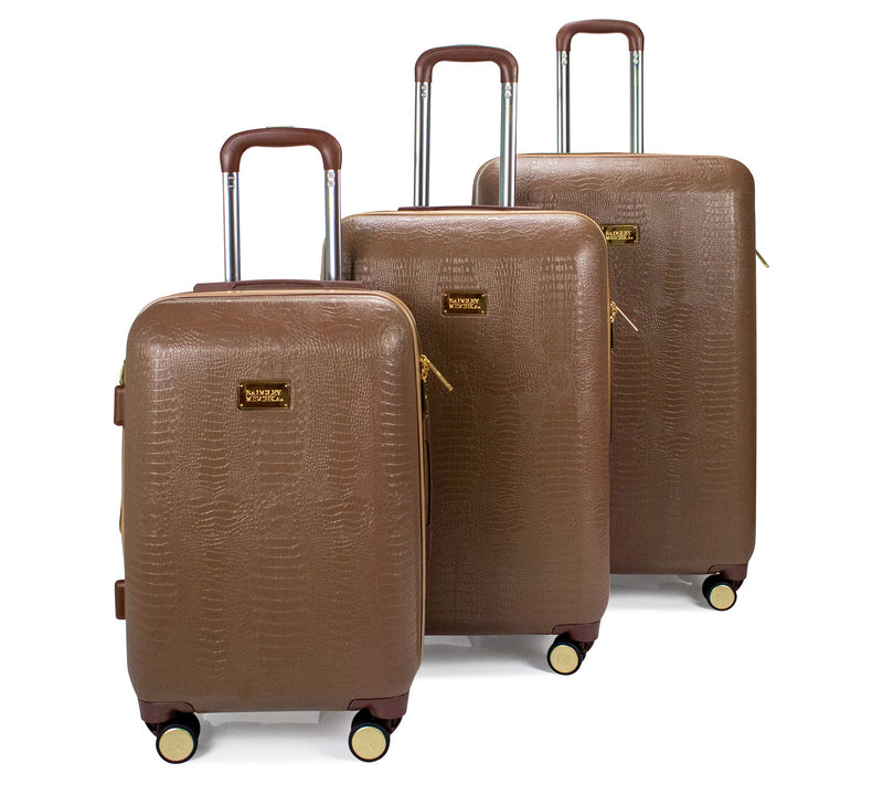 Badgley Mishka Snakeskin 3 Piece Expandable Luggage Set — View 14