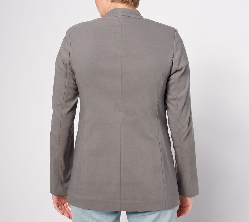 LOGO by Lori Goldstein AnyWEAR One Button Blazer — View 6