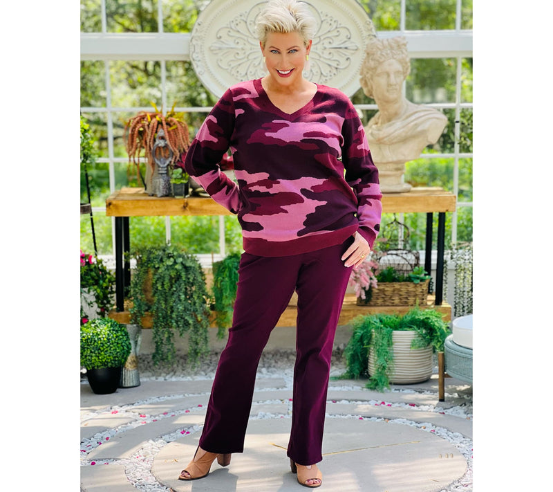 Belle by Kim Gravel TripleLuxe Twill Tall Boot-Cut Jean — View 16