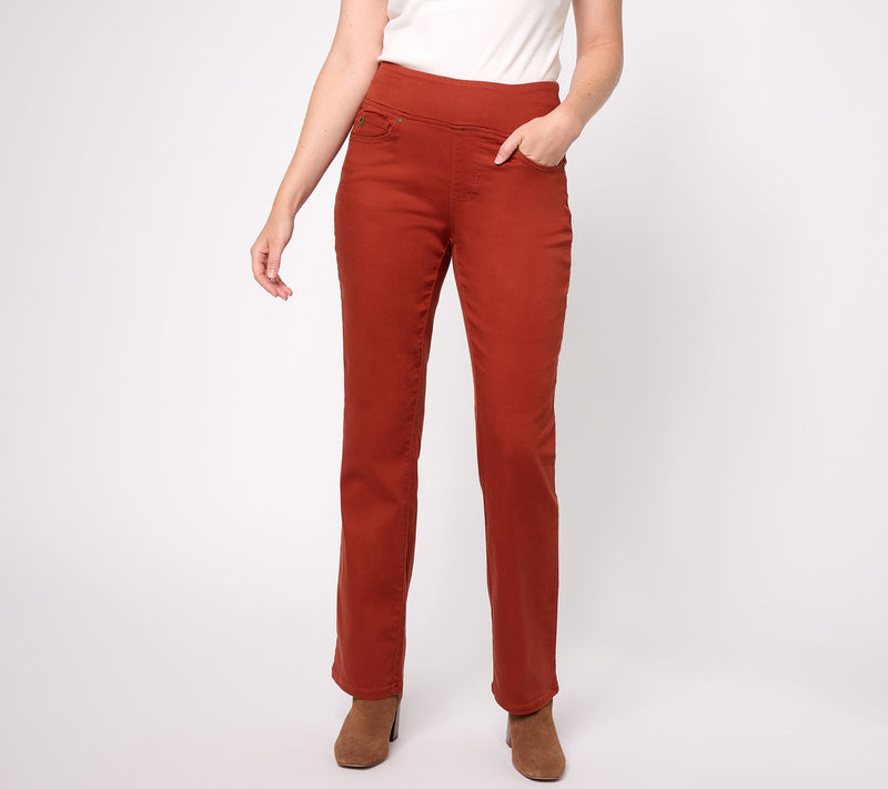 Belle by Kim Gravel TripleLuxe Twill Tall Boot-Cut Jean — View 5