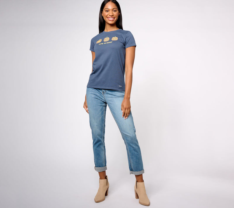 Life is Good Women's Short Sleeve Crusher Tee Nostalgia Print — View 3