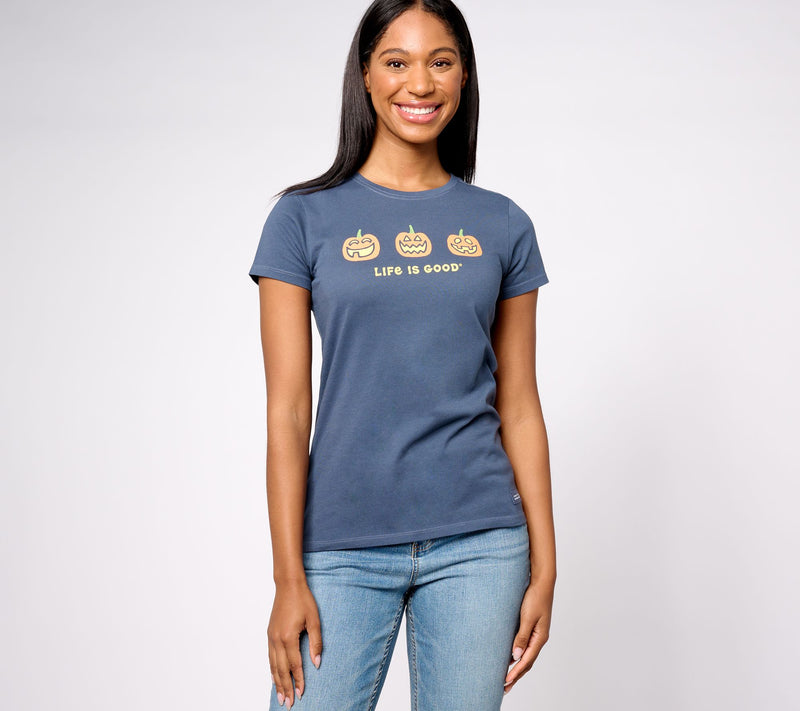Life is Good Women's Short Sleeve Crusher Tee Nostalgia Print — Main view