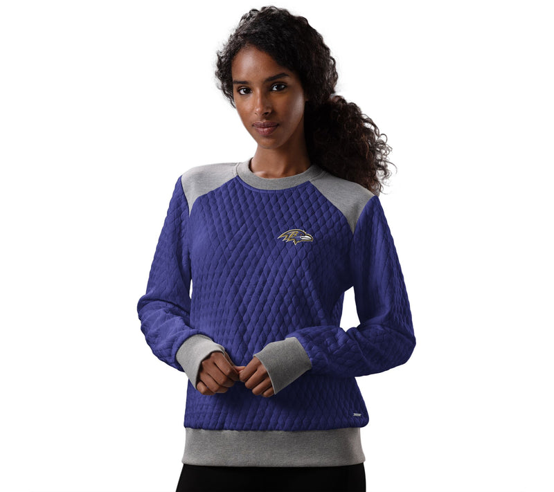 MSX by Michael Strahan for NFL Women's Quilted Crewneck — Main view