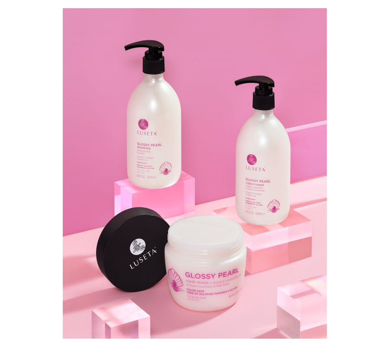 Luseta Glossy Pearl Shampoo, Conditioner & Mask Set — View 2