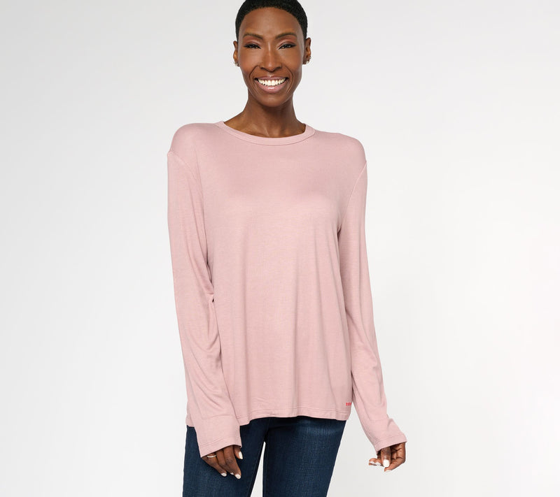 Peace Love World Ribbed Long Sleeve Knit Top — View 13