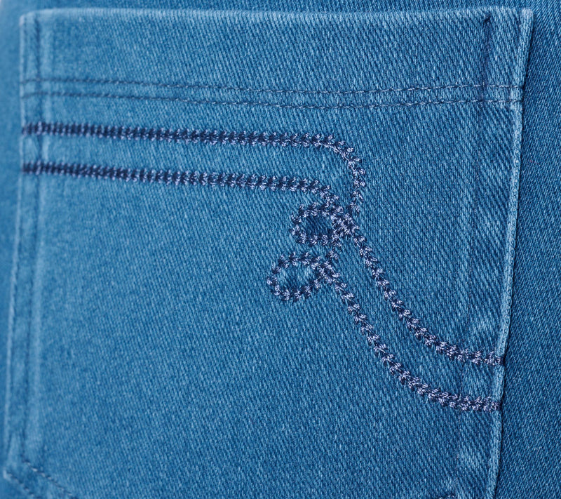 Women with Control Tall Elite Prime Stretch Denim Flare Pants — View 16