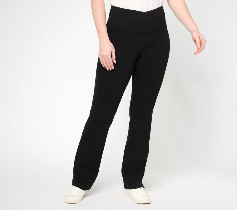 Women with Control Tall Elite Prime Stretch Denim Flare Pants — View 7
