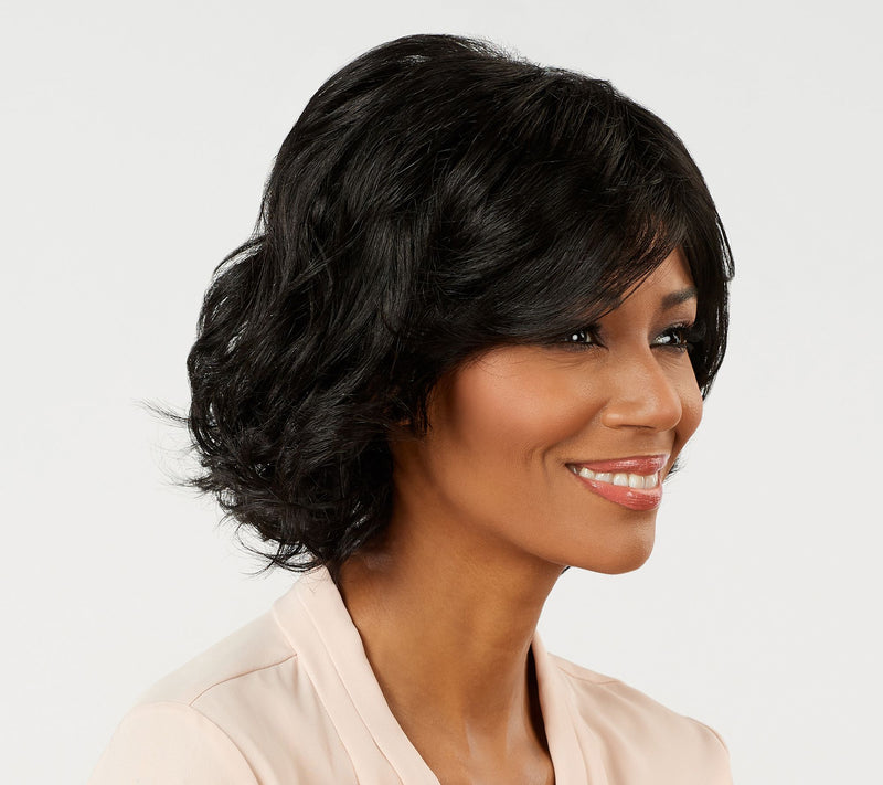 Toni Brattin Casually Chic Wavy Cut Wig with Styleable Fiber — View 11