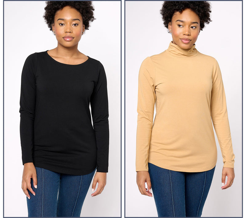 Belle by Kim Gravel Primabelle Knit Set of 2 Tops — View 11