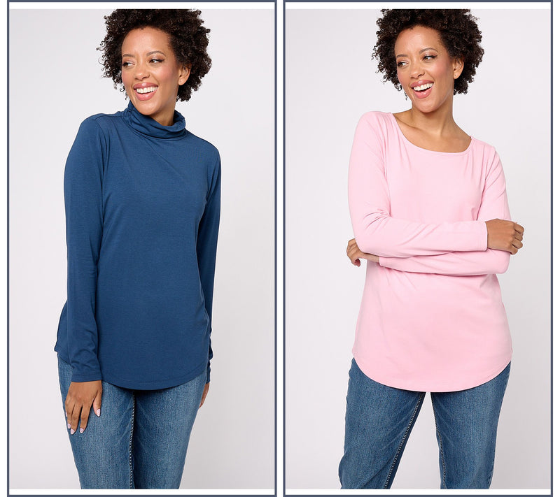 Belle by Kim Gravel Primabelle Knit Set of 2 Tops — View 9