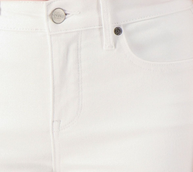 NYDJ Curves 360 Slim Straight Capri Jeans- Optic White — View 6