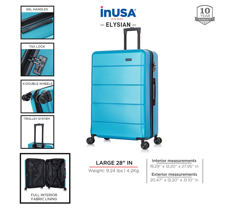 InUSA Elysian Lightweight Hardside Spinner 28 "Luggage — View 16