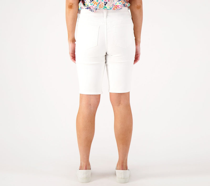 NYDJ Briella Short- Optic White — View 4