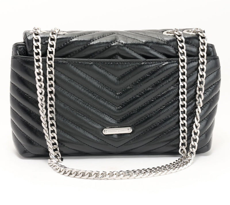 Rebecca Minkoff Medium Leather Crossbody with Celestial Studs — View 4