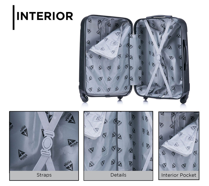 InUSA Pilot 20"/24/"28" 3-PC Luggage Set — View 16