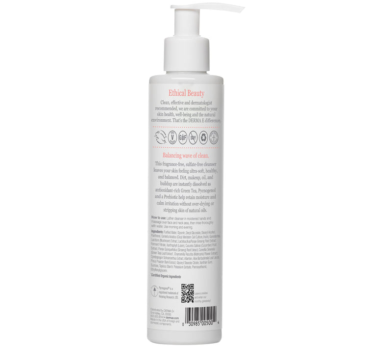 DERMA E Pure Biome Balancing Cleanser, 6 oz — View 2