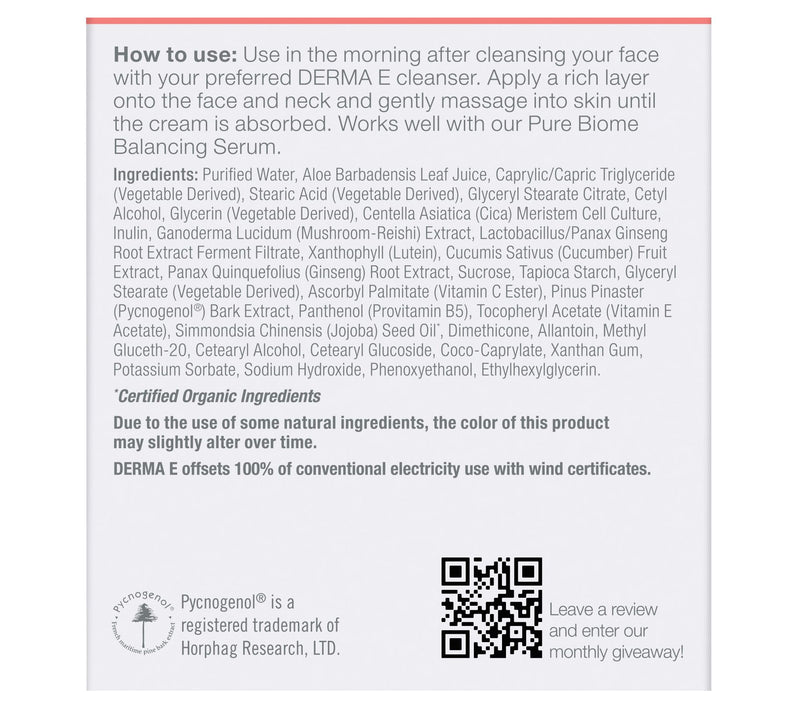DERMA E Pure Biome Balancing Cream 2 oz — View 4