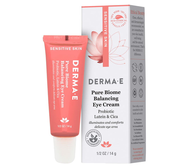 DERMA E Pure Biome Balancing Eye Cream 0.5 oz — Main view