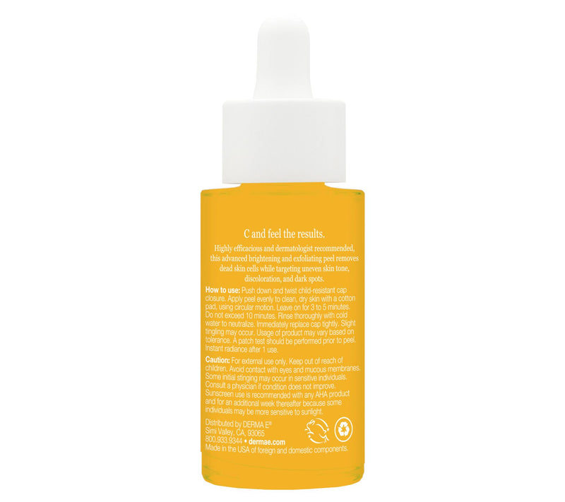 DERMA E Vitamin C Radiance Liquid Peel 1 fl oz — View 2