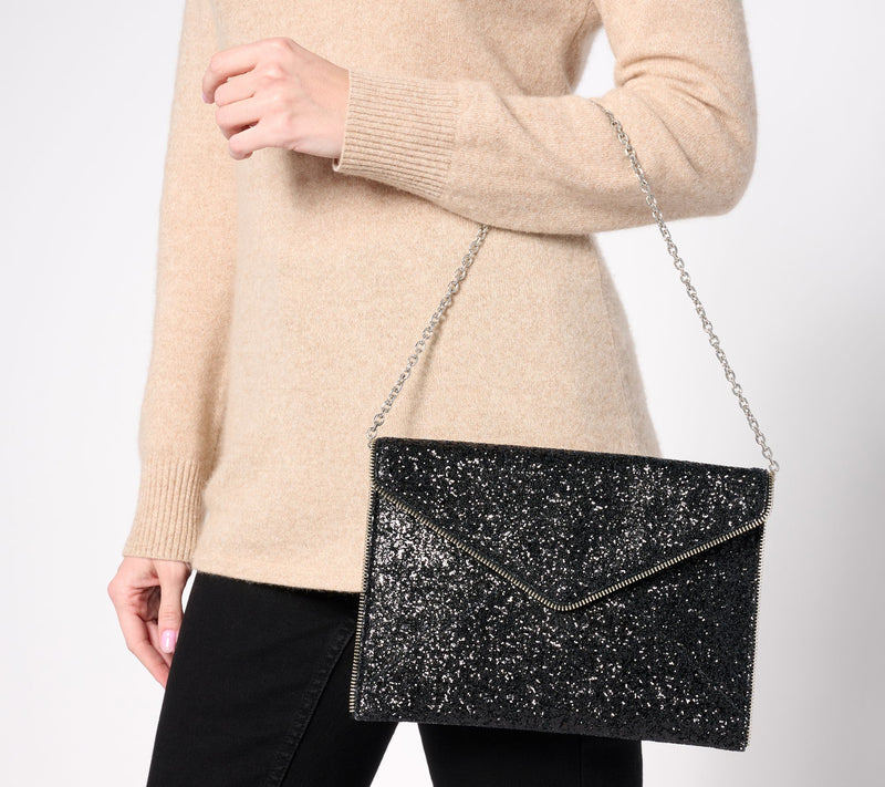 Rebecca Minkoff Leo Clutch with Chain Shoulder Strap — View 12