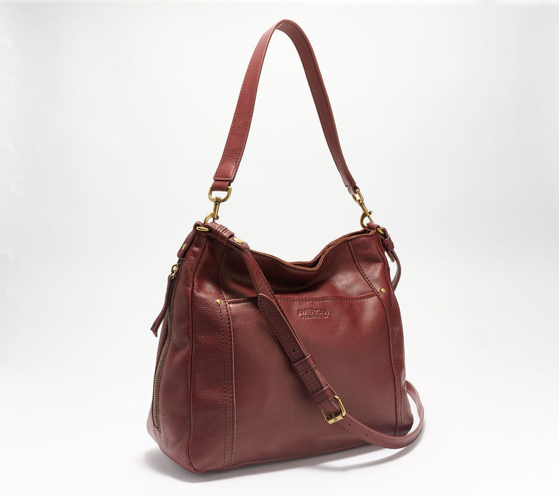 American Leather Co. Austin Shoulder Bag with Crossbody Strap — Main view