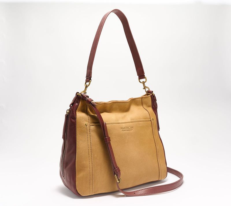 American Leather Co. Austin Shoulder Bag with Crossbody Strap — View 7