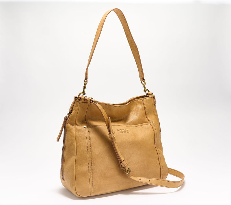 American Leather Co. Austin Shoulder Bag with Crossbody Strap — View 5