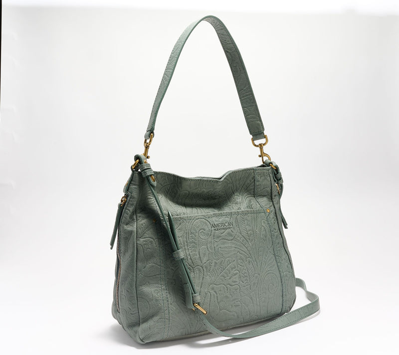 American Leather Co. Austin Shoulder Bag with Crossbody Strap — View 17