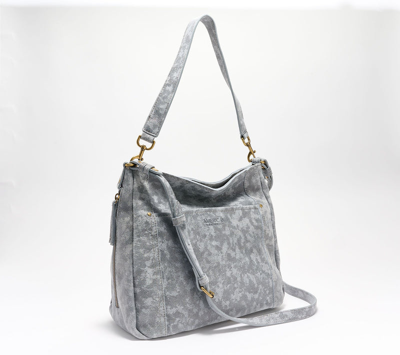 American Leather Co. Austin Shoulder Bag with Crossbody Strap — View 19