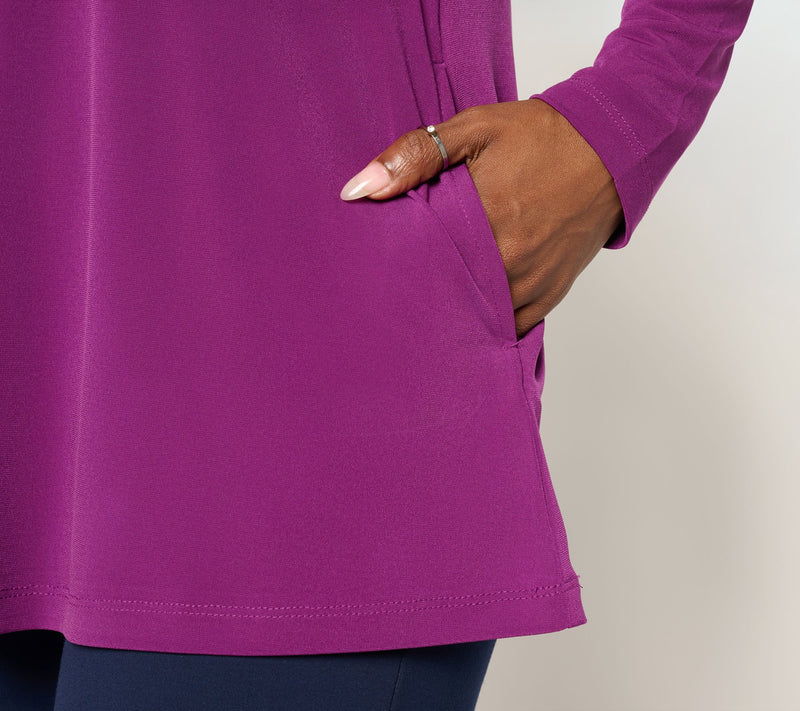 Susan Graver Modern Essentials Reg Liquid Knit A-Line Tunic — View 20