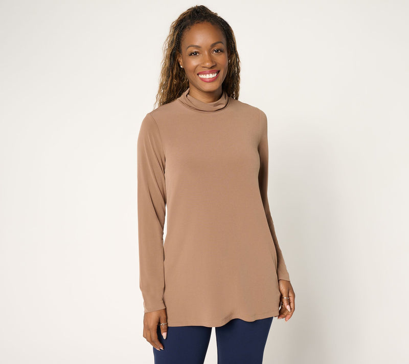 Susan Graver Modern Essentials Reg Liquid Knit A-Line Tunic — View 23