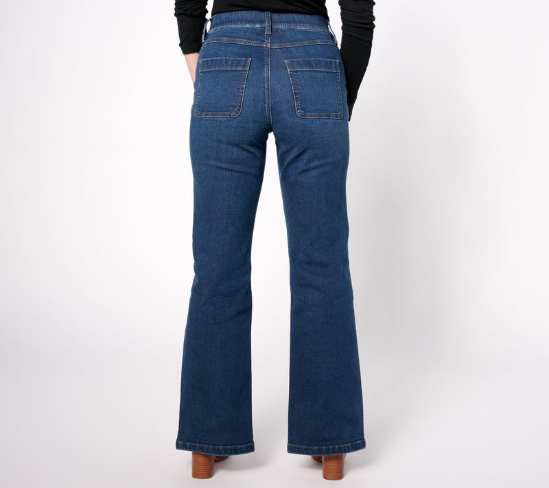 Denim & Co. Adaptive Cozy Touch Front Seam Jean — View 6