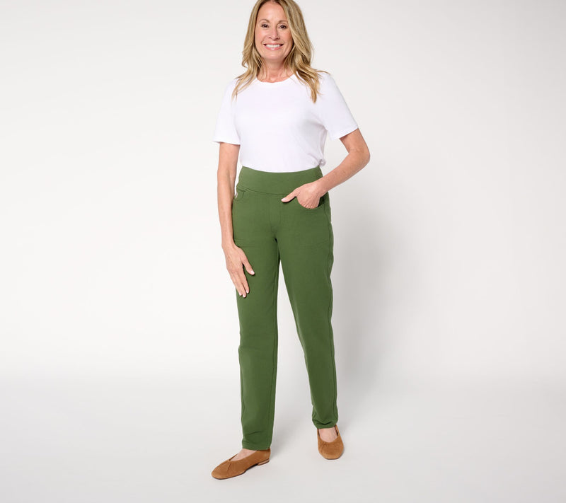 Quacker Factory DreamJeannes Regular Flat Waistband Straight Leg — View 11
