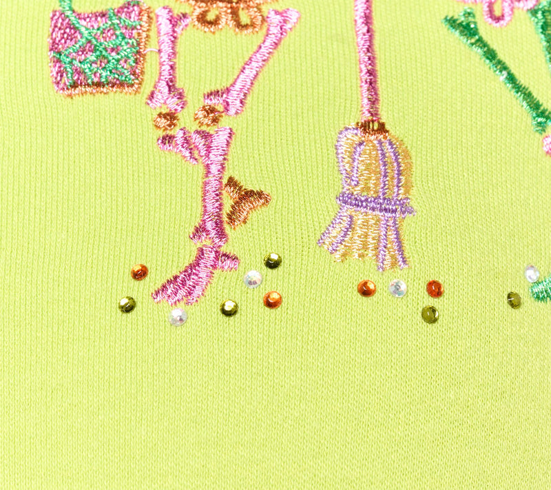 Quacker Factory Halloween Party 3/4 Sleeve Top — View 5