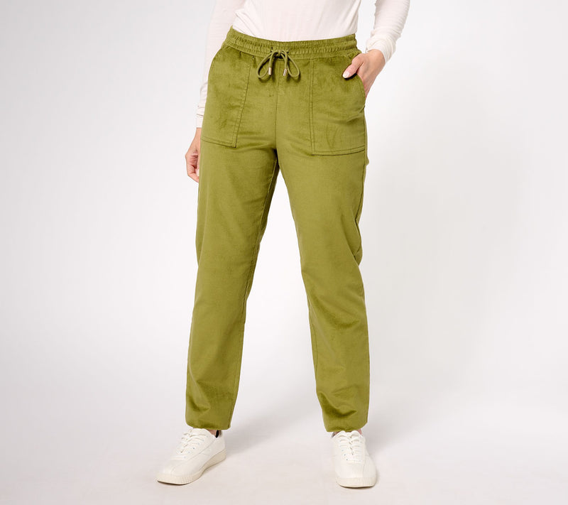 Denim & Co. Heritage Pull on Drawstring Corduroy Pant — View 10