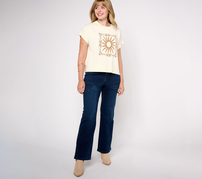 Studio Park x Amy Stran Drop Shoulder Graphic Sweater — View 3