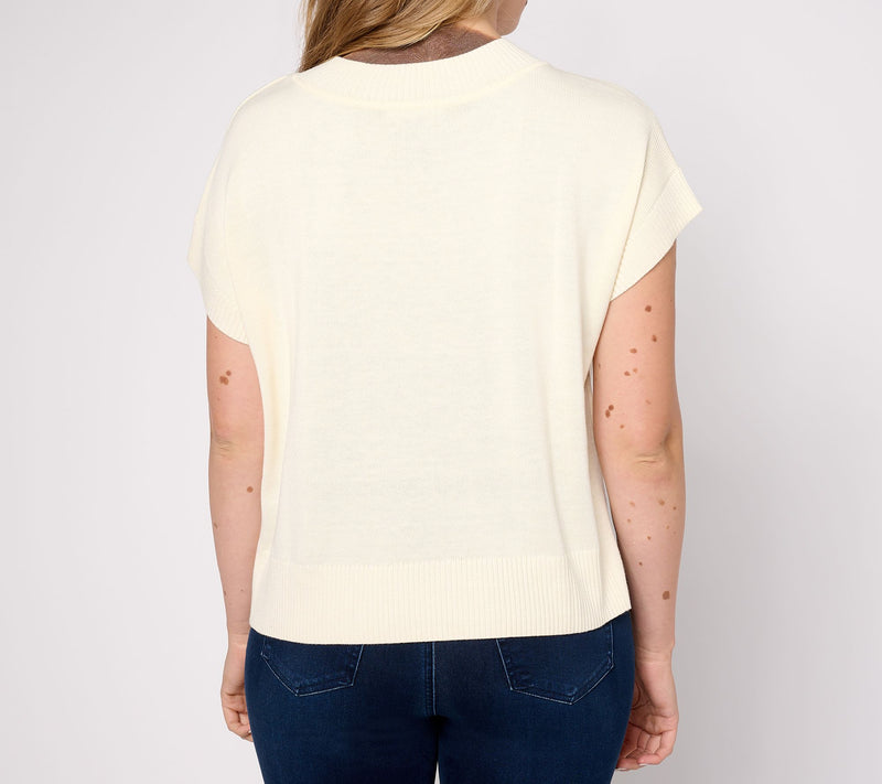 Studio Park x Amy Stran Drop Shoulder Graphic Sweater — View 2