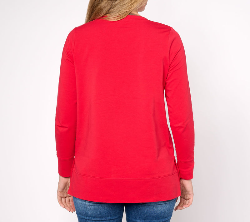 Jingle Belles by Kim Gravel Holiday Typewriter Sweatshirt — View 2