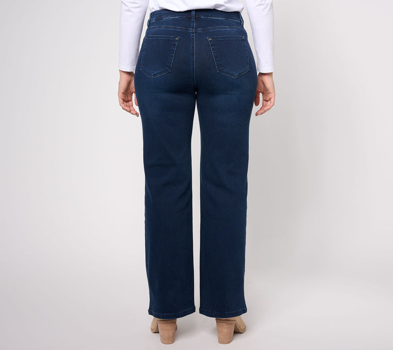 Jingle Belles by Kim Gravel Tall Satin Weave Wide Leg Jean — View 2