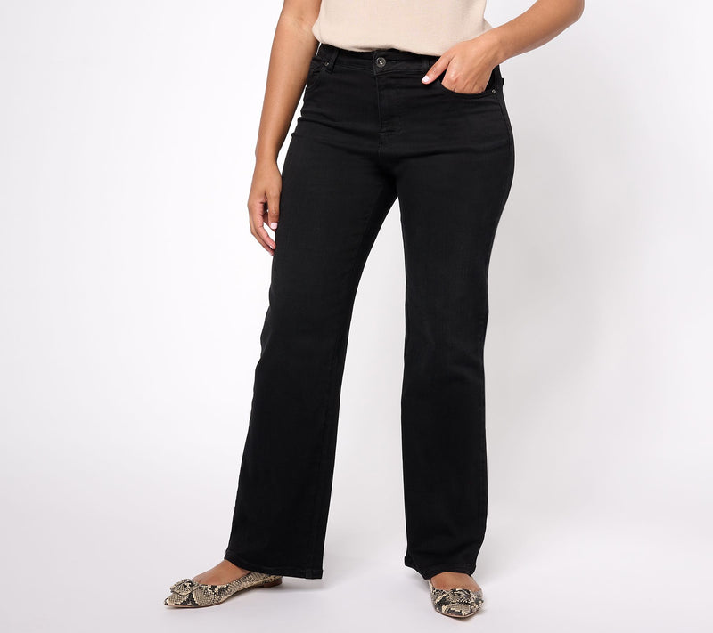 Jingle Belles by Kim Gravel Tall Satin Weave Wide Leg Jean — View 8