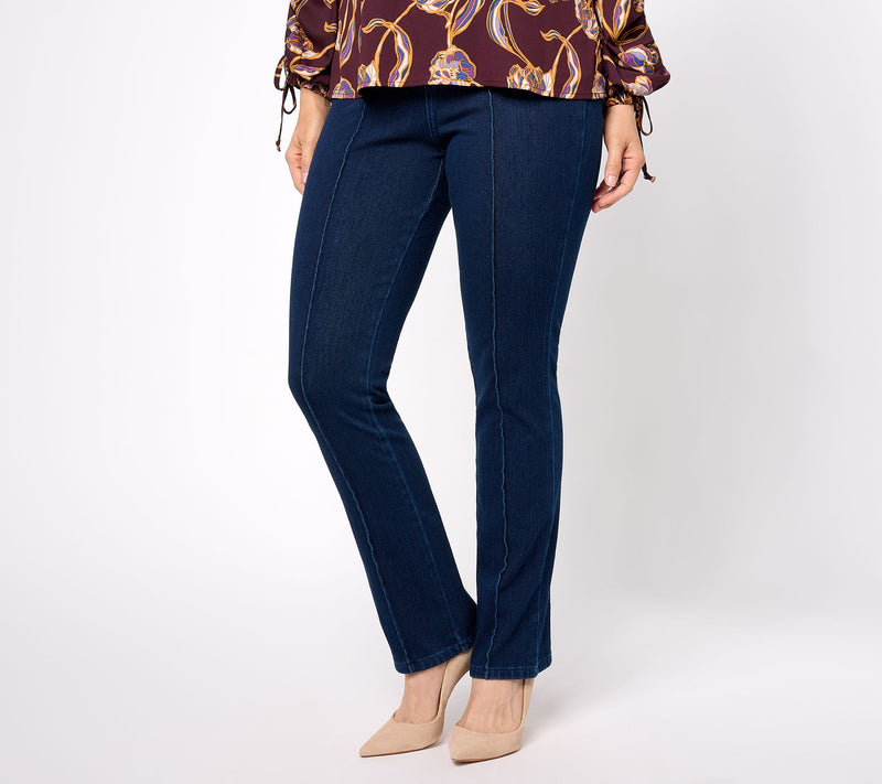 Belle by Kim Gravel Tall Flexibelle Seamed Baby Boot Cut Jean — View 2