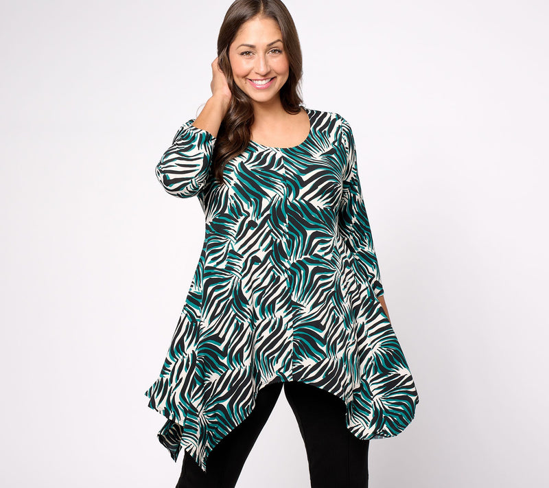 Women with Control Regular Como Jersey Dippy Tunic — View 5